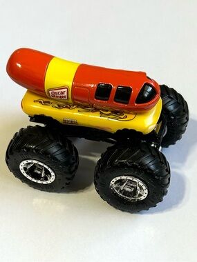 4/$20 Hot Wheels Oscar Mayer Monster Truck Weinermobile